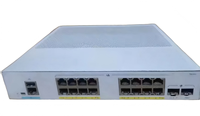 Switch Cisco C1300-16FP-2G Empresarial de 1U para Montaje en Rack con 4 Puertos SFP+ de 10G y Acceso PoE