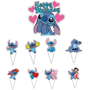 Adorno para Pastel de Cumpleaños con Diseño de Stitch, Personaje de Anime, para Niños, Decoración para Pastel de Cumpleaños Infantil - Product Image 3