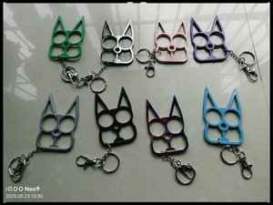 Móc khóa mèo dễ thương di động Blnieece <span class=keywords><strong>2025</strong></span> nhiều màu sắc, chất liệu kim loại, dành cho nữ, bán sỉ, móc khóa hoạt hình mèo - Product Image 6