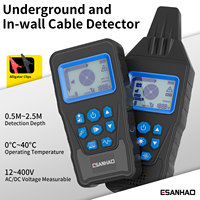 Localizador de fallas de cable subterráneo Rastreador de cable antiinterferencia Localizador de cable de Alto y Bajo Voltaje Detector de tubería subterránea
