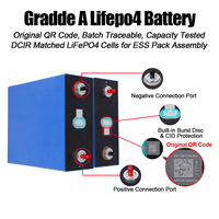 Cellule de batterie LiFePO4 haute capacité 120Ah 173Ah 280Ah 314Ah 3.2V Grade A, cellules de batterie lithium-ion pour VR, marine, solaire, UPS