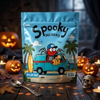 Sachets personnalisés refermables pour échantillons de snacks, 5x8, 8x12, en Mylar, imprimés sur mesure, petits emballages alimentaires