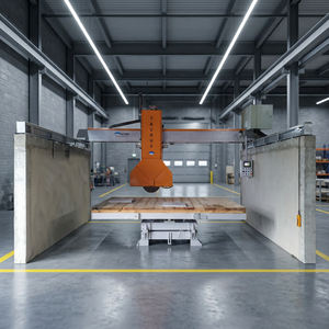 Scie à pont CNC 3 axes pour la découpe de pierre, prix usine, pour marbre et granit, avec table rotative - Product Image 1