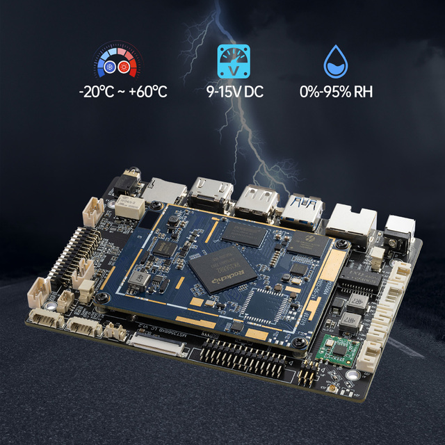 SBC Android Linux Ubuntu System RK3568 RK3588 with WIFI BT Uart 4G 5G for Gateway