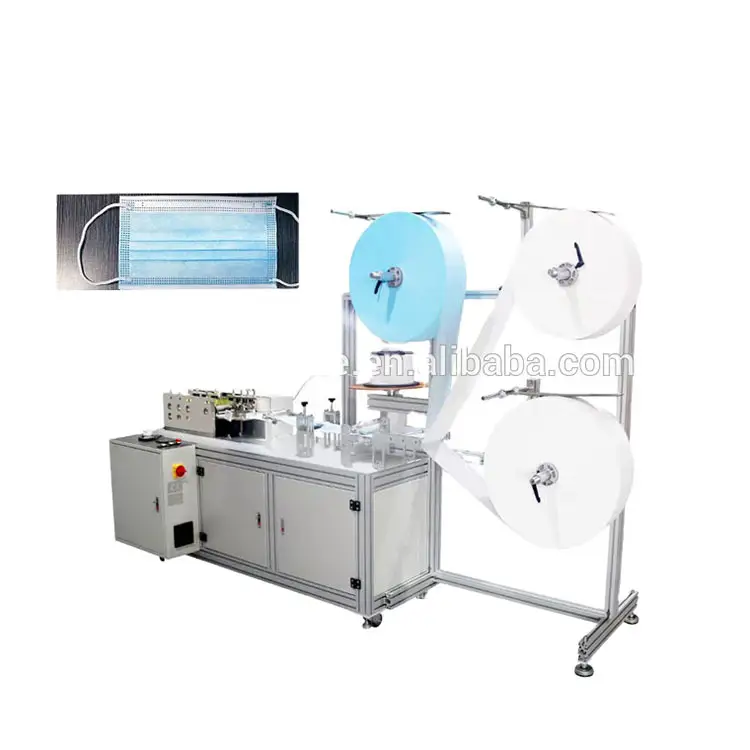 New type Automatic Disposable surgical tie up mask welding machine Medical Tie On Face Mask Machine