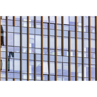 Sistema de Fachada Exterior Moderno y Eficiente Energéticamente para Edificios de Gran Altura con Muro Cortina de Vidrio Templado Unificado AS/NZS Cocina Exterior