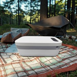 Boîte à lunch sans fil rechargeable de 1 L, design OEM, pour adultes, récipient chauffant pour aliments à une touche, alimenté par USB, pour la maison, la voiture, l'extérieur - Product Image 2