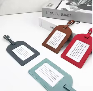 Etichetta per Valigia Personalizzata con Logo, Multicolore, a Forma di Carta d'Imbarco, Impermeabile in Pelle per Bagagli - Product Image 4