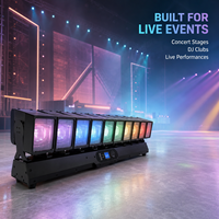 Luz LED Móvil de Cabeza Lineal 4 en 1 de 12*60W con Control DMX512, Atenuación Lineal de 32 bits, Matriz de Oscilación y Enfoque, 2900K para Discoteca