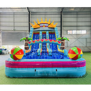 Tobogán Acuático Inflable de PVC para Piscina, Fácil de Alquilar, para Negocios, en Venta - Product Image 5