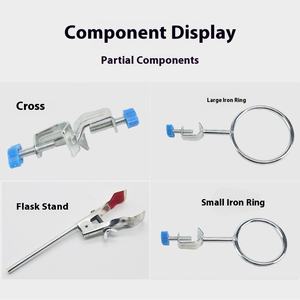 Support de Tube à essai de cadre de fer Standard de 50CM pour le support complet de siège carré de laboratoire chimique - Product Image 4