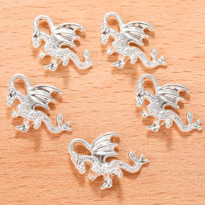 Ciondolo in lega di 7 colori drago volante per bracciale collana portachiavi ciondolo fai da te accessori per gioielli che fanno 18*15mm D814 - Product Image 5