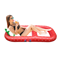 Grand radeau de salon de piscine en PVC épais et durable pour la détente sur le lac, la piscine et la plage