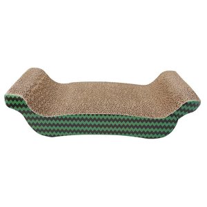Customized Eco-Friendly Carton Undulating Type Modern Corrugated <b>Interactive</b> <b>Cat</b> Scratcher Scratching Board for Indoor Use - Product Image 4