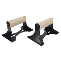 Barre de musculation Gravity Fitness, barre de gymnastique en bois pour pompes, barre parallèle en bois pour pompes