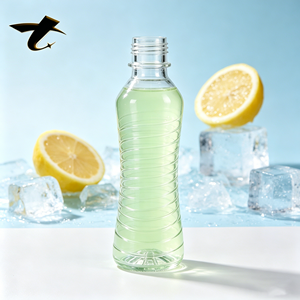 Bouteille en verre cylindrique de 500 ml pour boissons et jus, avec logo personnalisé, bouchon ROPP, joint en aluminium, emballage réutilisable pour boissons - Product Image 1