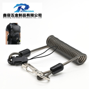 OEM/ODM 공장 스테인레스 스틸 스프링 로프 PVC/PU 코팅 코일 도구 건설 절단 가공용 끈 안전 루프 - Product Image 1