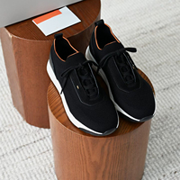 Sepatu Skate Kasual Pria Gaya Italia Buatan Asli Kulit Asli Bertali Sepatu Harian Sneakers Semua Musim Sepatu Flat Buatan Asli