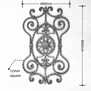 OUYA Garden Gate <strong>Used</strong> Forged Steel Panel Decorative Rosettes <strong>Iron</strong> for <strong>Sale</strong> - Product Image 1