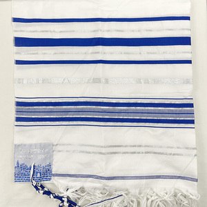 NEW <strong>Talit</strong> Prayer <strong>Shawl</strong> 180 X 50 cm (70 X 21) Inch Israel Judaical Tallit for Christian Jewish Prayer - Product Image 6