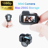 Y3000 256G TF卡迷你高清运动摄像机 1080P 紧凑型运动相机，适合校园生活和动作录制