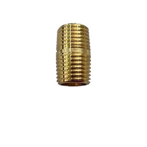 Brass Male Threaded Straight Connector NPT14 Double Male Thread For Gas And Water Pipe Household Use - Product Image 1
