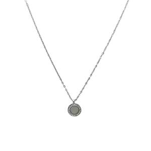 จี้สร้อยคอแฟชั่น สแตนเลสสตีล 316L ชุบทอง PVD ทนทาน รูปทรงวงกลม - Product Image 1