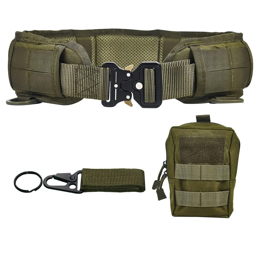 Cinto de batalha tático personalizado OEM ODM portátil conjunto de bolsas de cinto de batalha seguro para homens de defesa de vida cinto tático de batalha