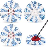 Remplacement de recharge de tête de vadrouille lavable de haute qualité 360 tampon de vadrouille en microfibre facile pour O-cedar Triangle facile à essorer