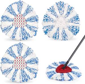 <span class=keywords><strong>Recambio</strong></span> de cabeza de mopa giratoria lavable de alta calidad 360 almohadilla de mopa de microfibra fácil para o-cedro triángulo fácil escurrir - Product Image 3