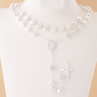 Collier chapelet en laiton en forme de rose, Vierge Marie Notre-Dame de Guadalupe, avec zircon, bijoux religieux catholiques, nouveau style tendance