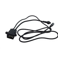 Câble USB femelle DC vers montage sur panneau, étanche IP65, double fixation, prise USB fixe, alimentation uniquement, cordon UL2464 20AWG