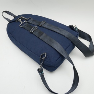 <b>Navy</b> Grey Sling <b>Backpack</b> Lightweight Water Resistant Crossbody Chest Bag Adjustable Strap Casual Travel Hiking Daypack for Men W - Product Image 1