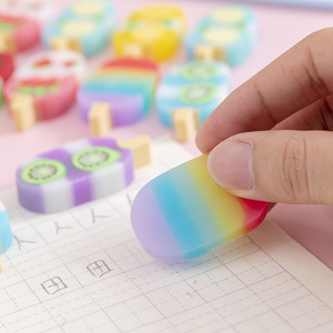 Yeni gelenler kawaii silgi dondurma renkli silgi seti hediye sevimli kırtasiye seti sabit ve okul malzemeleri - Product Image 5