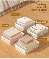 Sacs de rangement transparents pour draps, vêtements et couvertures – Boîte de rangement étanche pour literie sous le lit, sac de rangement transparent pour tiroir
