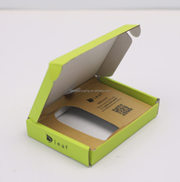 FAVORCRAFTS Caja de Envío Corrugada Verde Impresa Personalizada con Inserto de Papel Kraft Integrado, Embalaje Ecológico, Portátil y Reutilizable