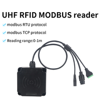 Lector industrial Modbus Protocolo PLC Lector de tarjetas UHF RFID RS485 Control de acceso de larga distancia Lector RFID UHF