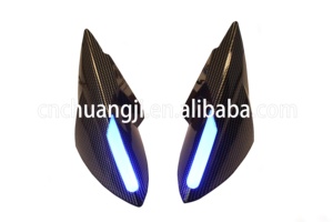 Espejo retrovisor trasero para motocicleta, accesorio con luz LED de señal para YAMAHA <span class=keywords><strong>HONDA</strong></span> <span class=keywords><strong>PCX</strong></span> 150 NMAX 125 155 - Product Image 4