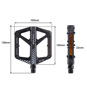 Pedales de Bicicleta Bolany 105mm x 128mm Antideslizantes para Bicicletas de Carretera y Montaña - Product Image 1