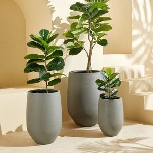 Handcrafted Wabi Sabi Vietnam Concrete <b>Planter</b> Eco Friendly Large Cement Bowl Pot For Hotel Resort Projects Low MOQ - Product Image 6