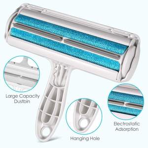 Rouleau manuel en plastique pour enlever les poils d'animaux, outil de nettoyage pour chiens et chats avec brosse à poils collante pour vêtements - Product Image 3