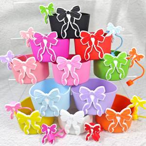 ARCOS <span class=keywords><strong>MARIPOSA</strong></span> 7,5 cm Bota 10mm Paja Topper Bota protectora Conjunto inferior Manga Cubierta Silicona Botella Manga Copa Accesorios - Product Image 3