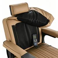 Fauteuil de Barbier Professionnel HY Premium Robuste et Moderne, Inclinable Hydrauliquement, Portable, en Cuir Noir pour Hommes