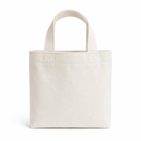 Bolsa de Mano Plegable de Lona de Algodón Ecológica, Resistente, con Asa Reforzada, Cuadrada, Pequeña, sin Marca, Imprimible, de Excelente Calidad