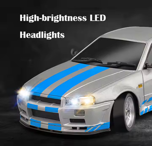 Voiture de course électrique RC à l'échelle 1:18 LD1899, télécommande 3CH, 2,4 GHz, gyroscope, évitement d'obstacles, utilisation en intérieur, prête à rouler, métal, 20 m - Product Image 2