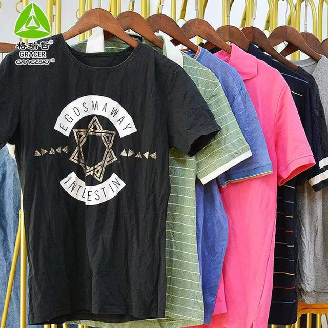 Official Used Men's Short Sleeve T-Shirts Casual Wear High-end Quality 45kg MOQ