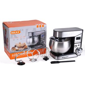 Robot culinaire Kolax Chef, <span class=keywords><strong>batteur</strong></span> mélangeur domestique, <span class=keywords><strong>mixeur</strong></span>, <span class=keywords><strong>batteur</strong></span> sur socle 5L avec écran LCD et programmation, pour l'exportation - Product Image 3