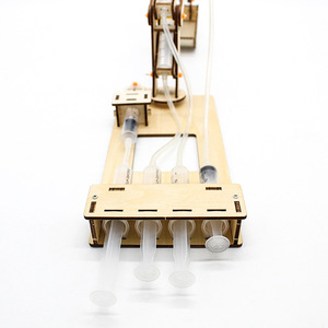 Kit de modelo de excavadora hidráulica de madera, juguete educativo STEM de operación manual para niños de 7 a 9 años, aprendizaje de ciencia e ingeniería - Product Image 1