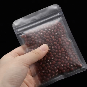 Petites pochettes zip-lock transparentes mates à fond plat personnalisées hologramme <span class=keywords><strong>de</strong></span> feuille d'aluminium étanche stockage <span class=keywords><strong>de</strong></span> chewing-gum alimentaire refermable - Product Image 2