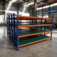 Système d'étagères de stockage de moyenne capacité OEM ODM personnalisé, étagères revêtues de peinture en poudre pour l'extension d'entrepôt